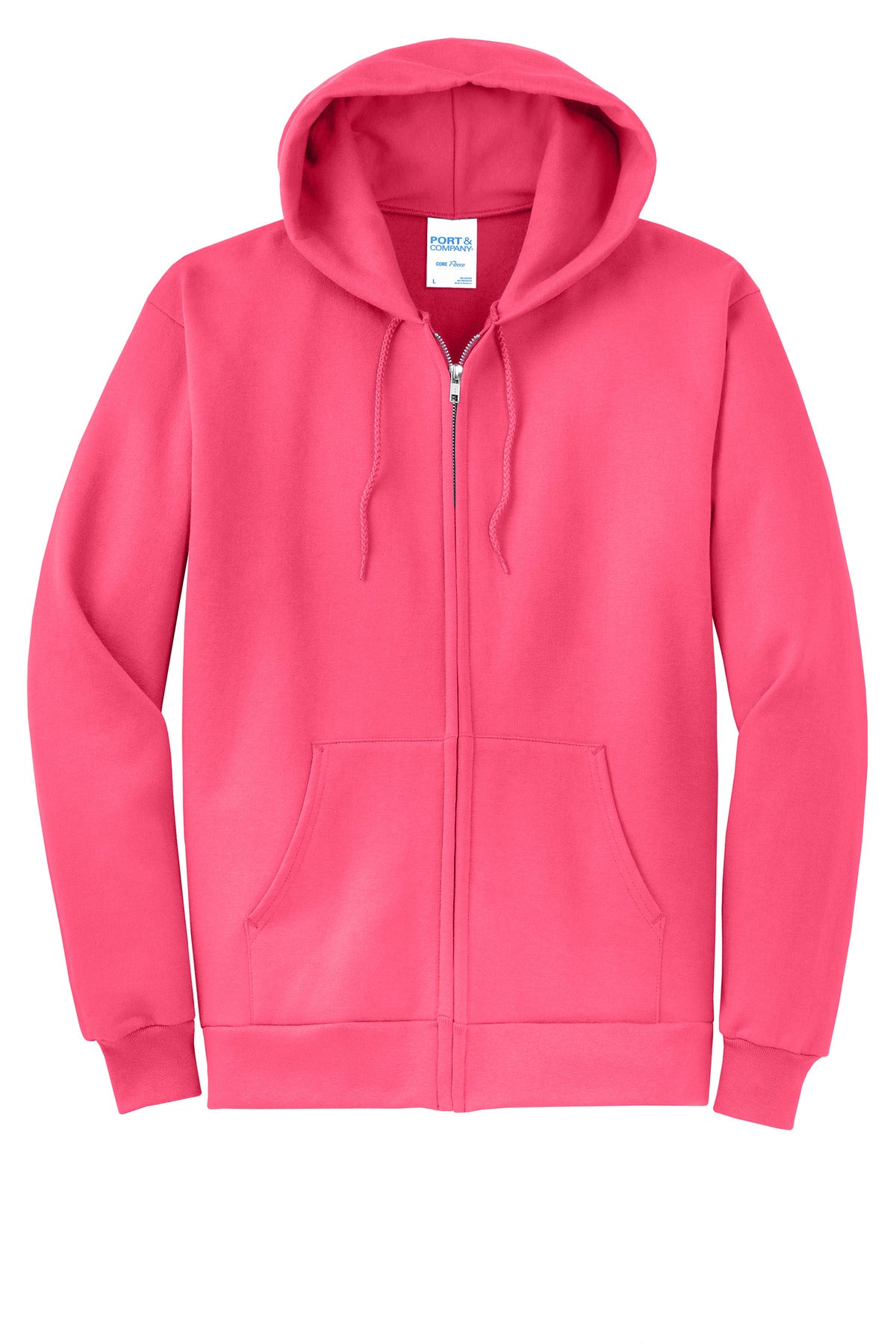 Port & Company® Core Fleece Full-Zip Hooded Sweatshirt