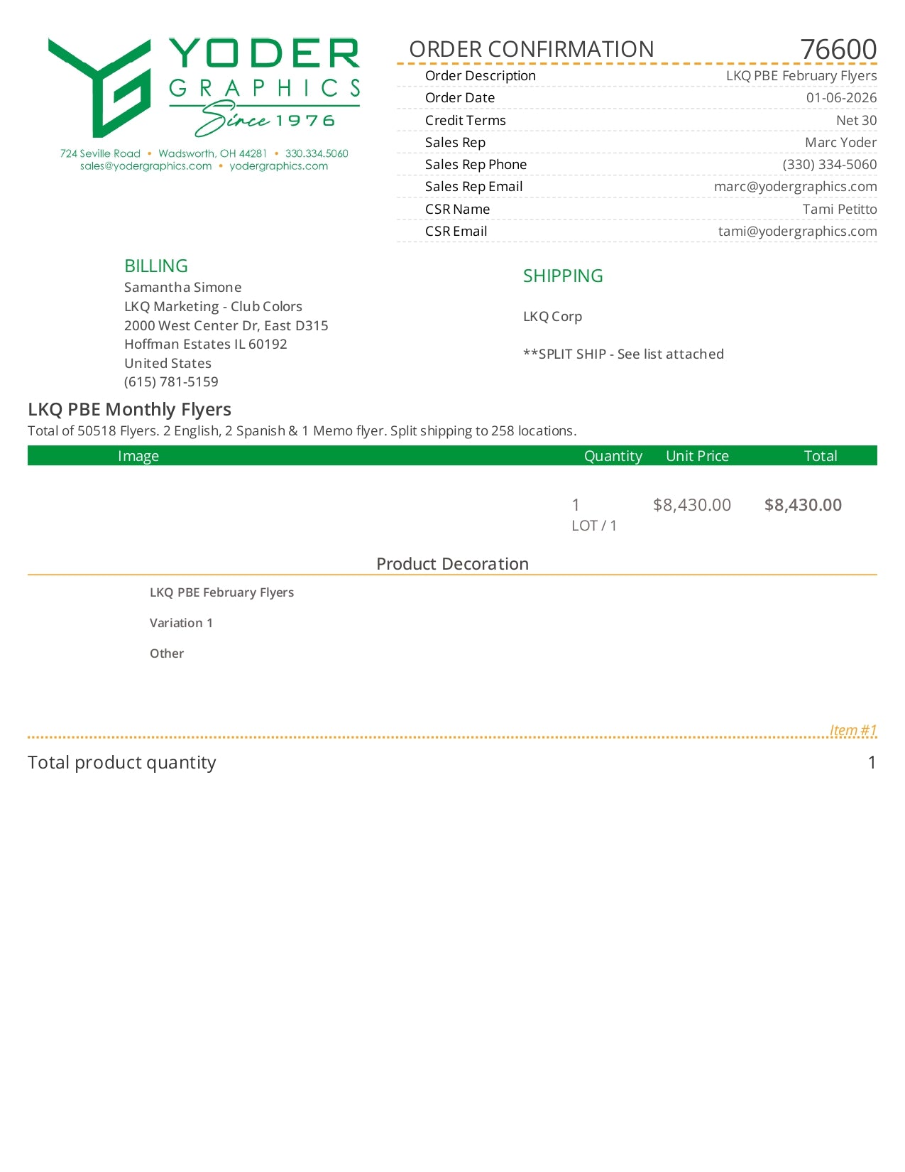 76600-YDR-LKQ