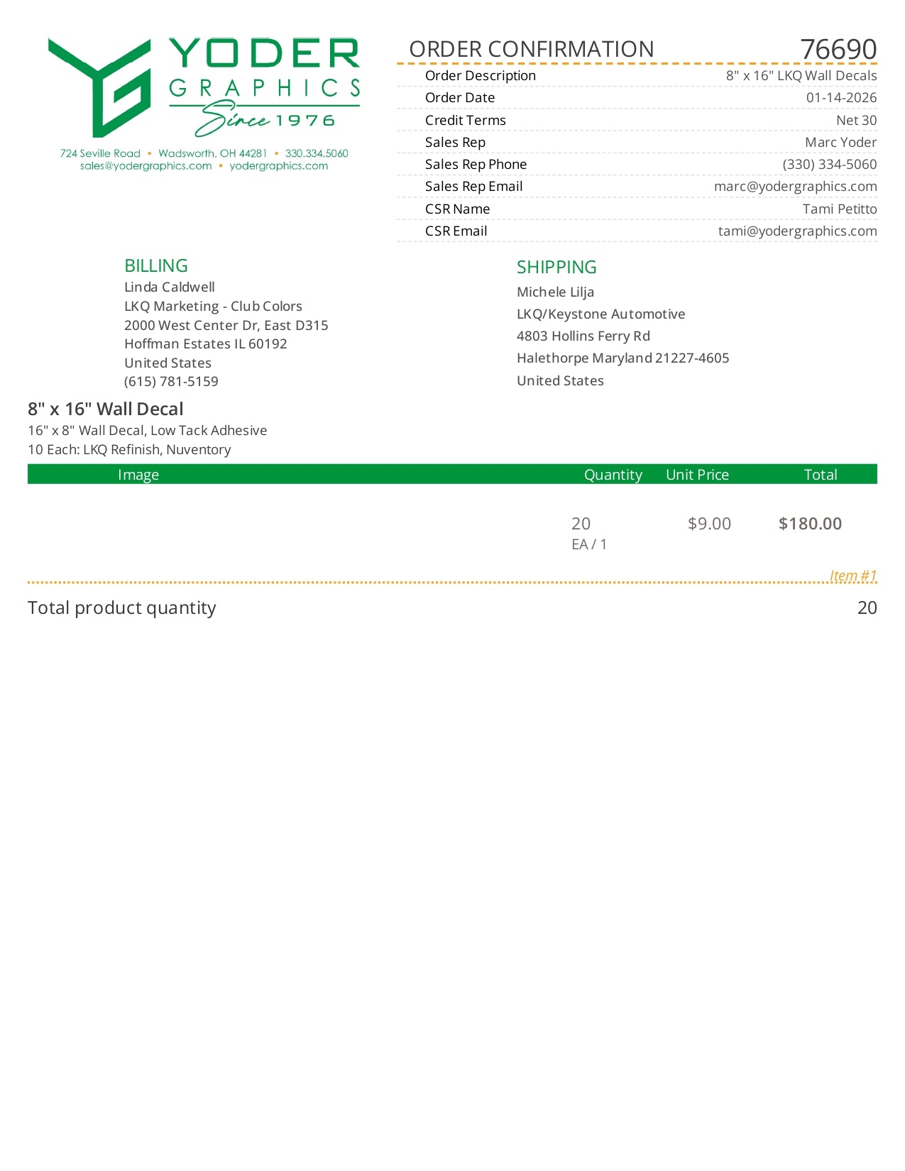 76690-YDR-LKQ