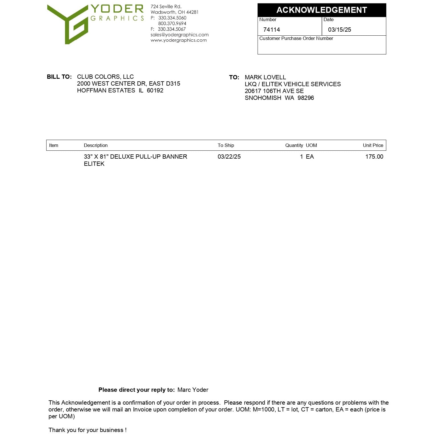 74114-YDR-LKQ