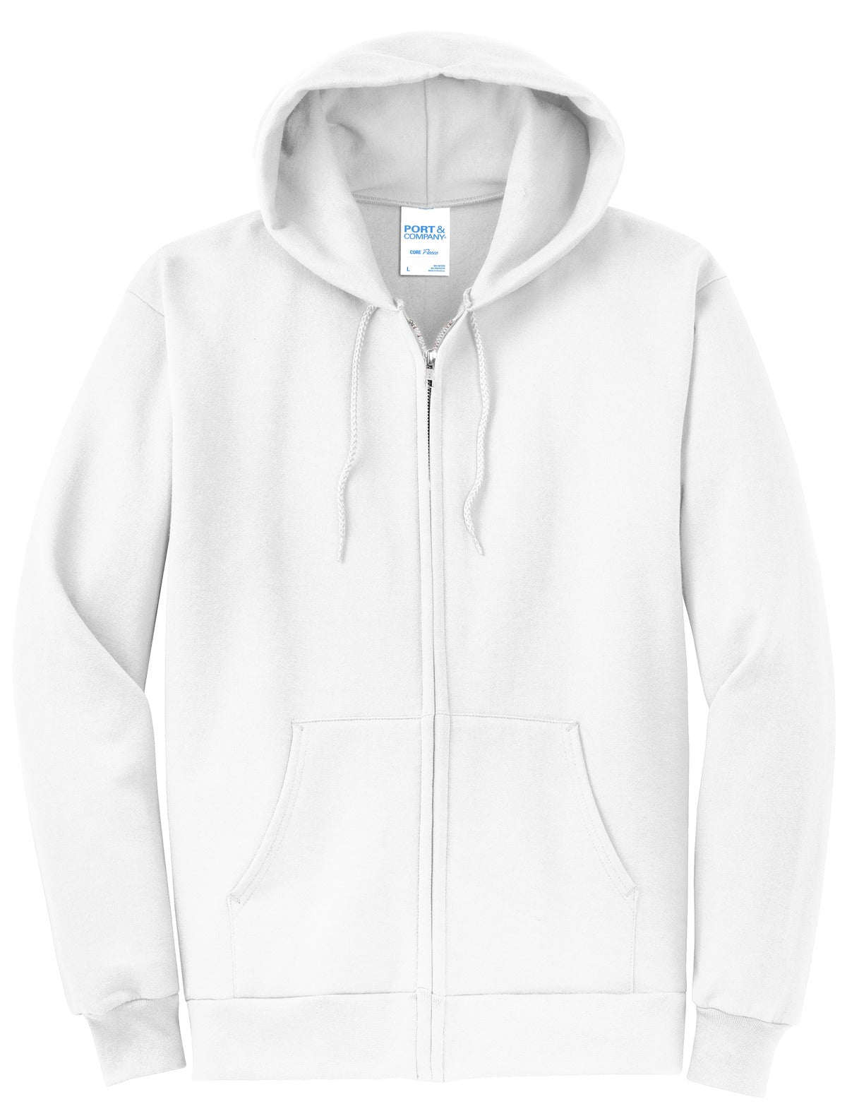 Port & Company® Core Fleece Full-Zip Hooded Sweatshirt