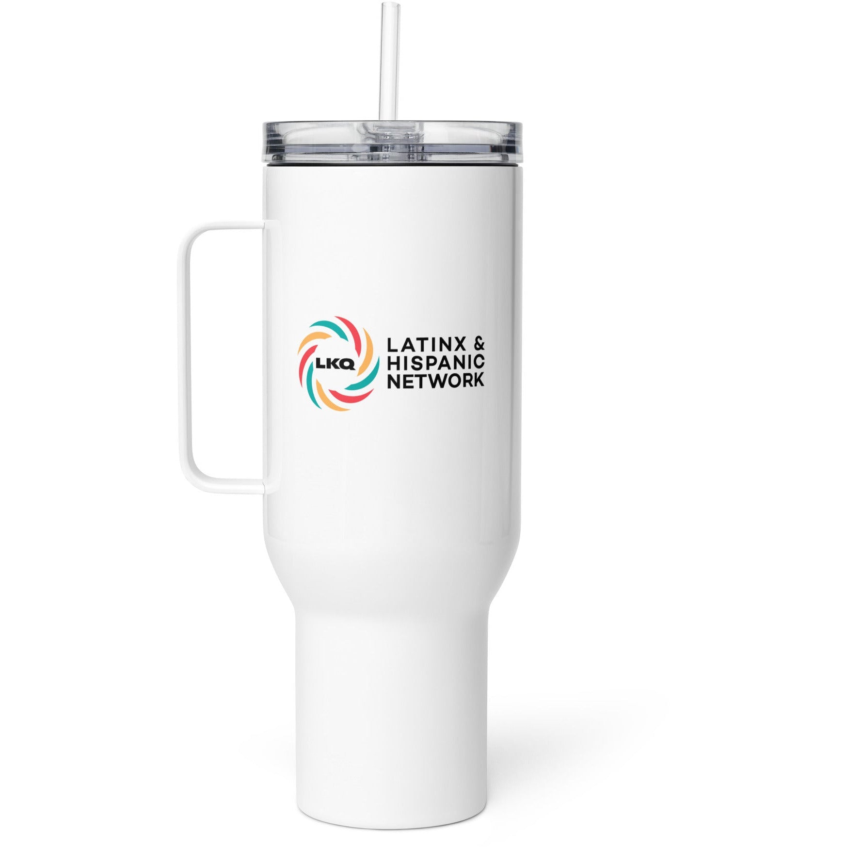 Latinx & Hispanic Network Travel mug with a handle