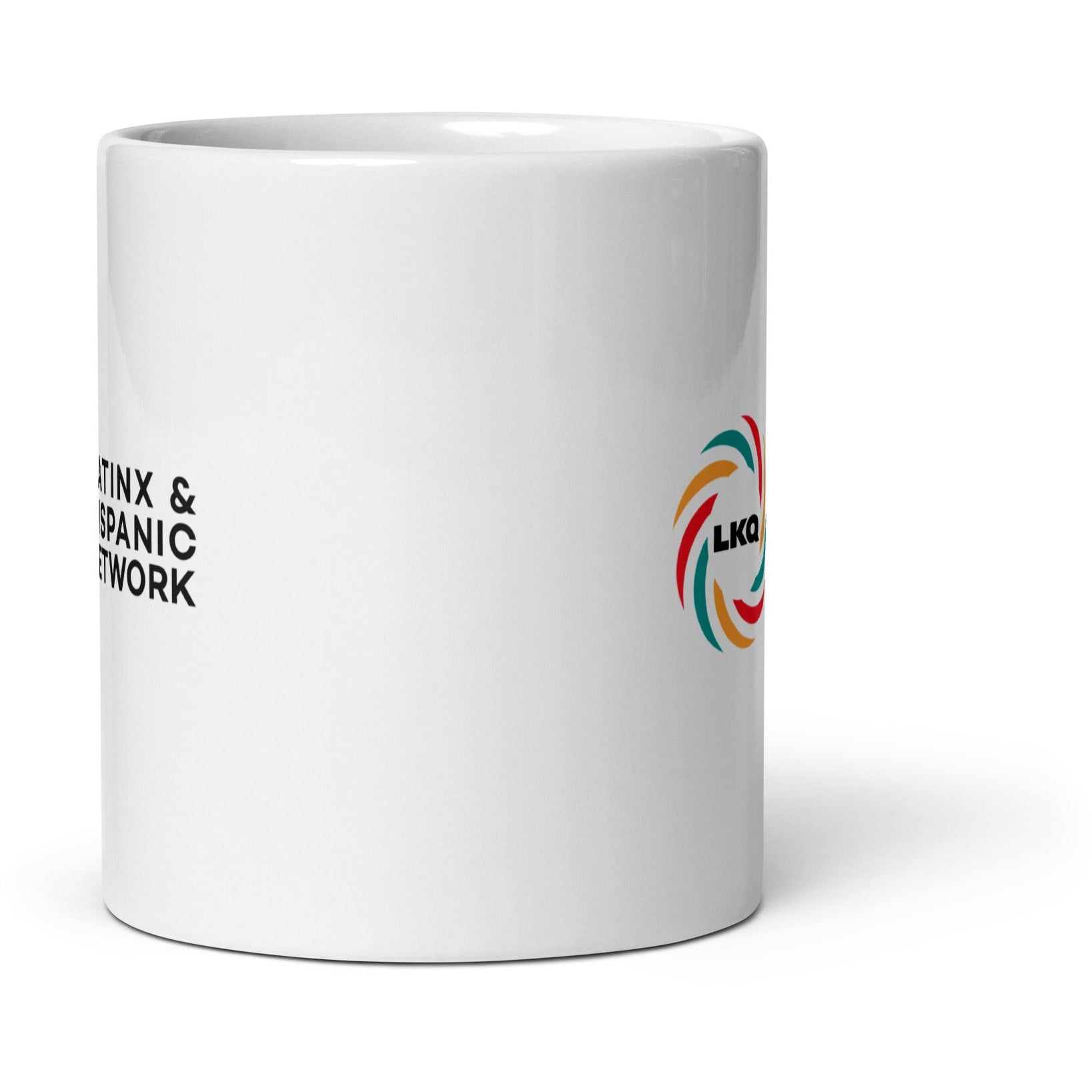 White glossy mug