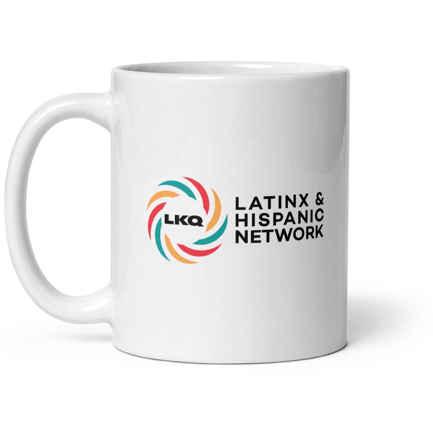 White glossy mug